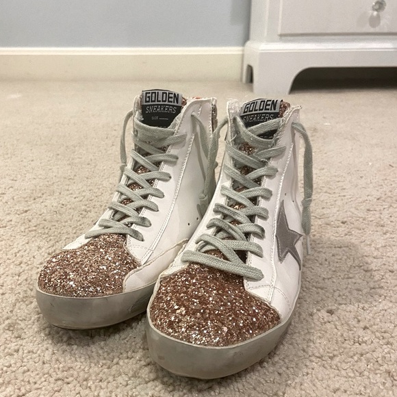 Amazon Shoes - AMAZON golden glitter sneakers